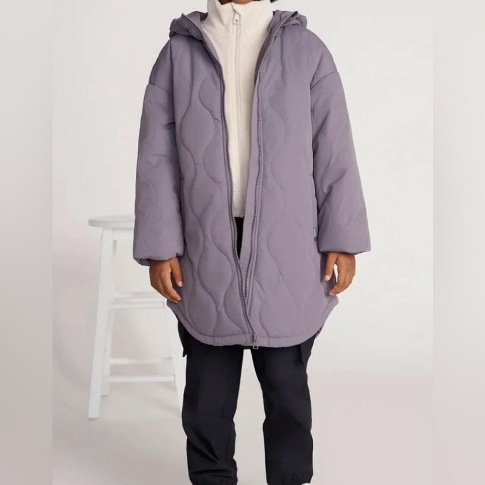 Mondetta Kids Quilted Jacket in Lavender